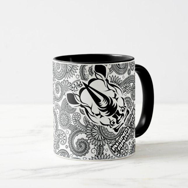 Tasse des ersten Rhino-Logos (VorderseiteRechts)