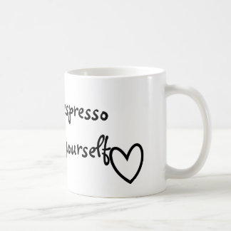 Tasse des Espresso sich
