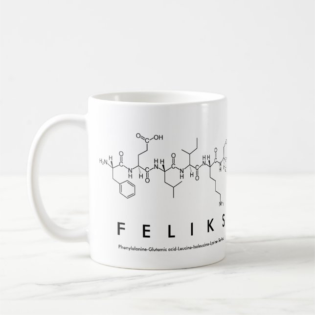 Tasse des Feliks-Peptids (Links)
