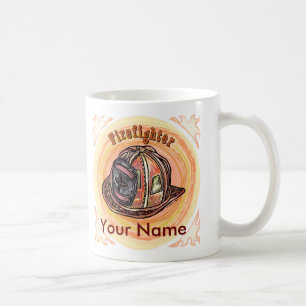 Tasse des Feuerwehrhelms