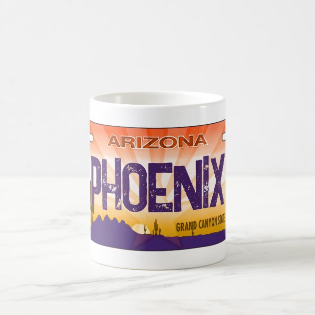 Tasse des Flaggenschilds Phoenix Arizona (Mittel)
