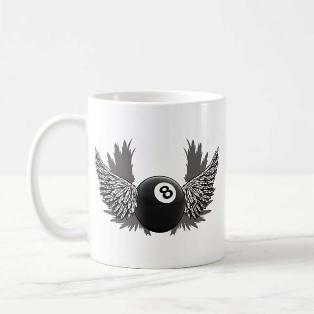 Tasse des Fliegen-8Ball (Links)