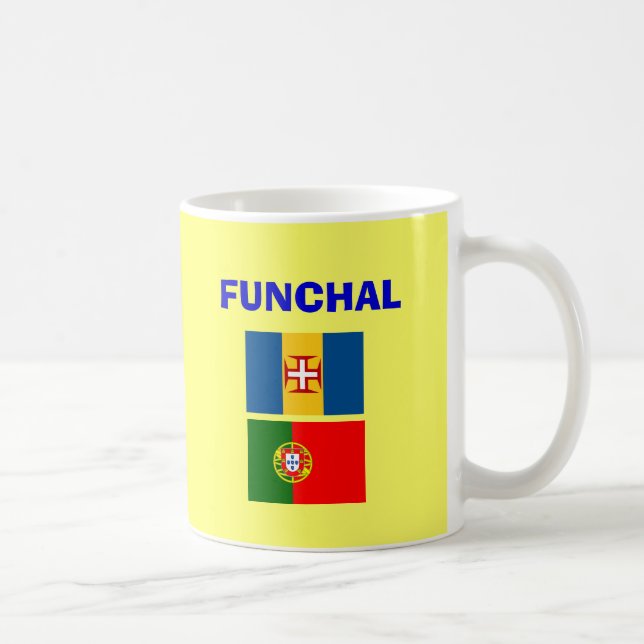 Tasse des Flughafens Funchal Madeira (Rechts)