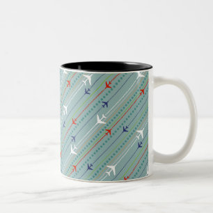 Tasse des Flugzeugmusters