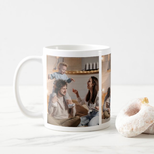 Tasse des Fotos in BildCollage (Mit Donut)