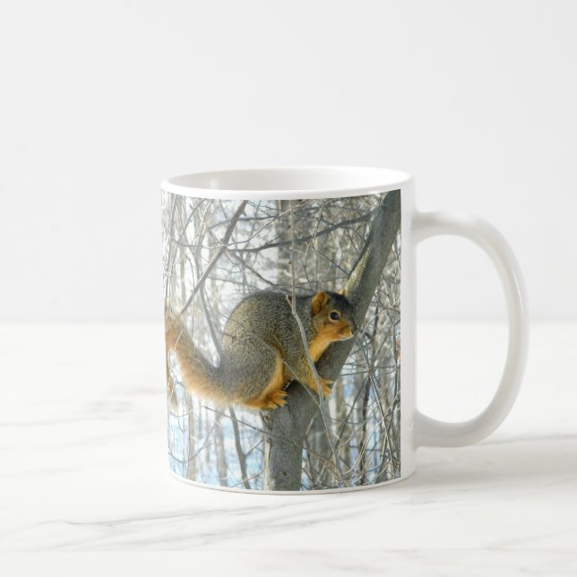 Tasse des Fox-Eichhörnchen-Profil-(Winter) (Rechts)