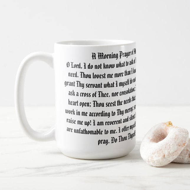 Tasse des Gebets (Mit Donut)