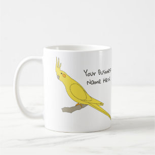 Tasse des gelben Cockatiel-Vogels, Tasse für den 