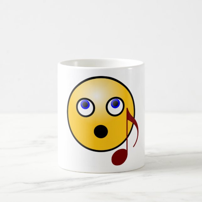 Tasse des Gesang-Emoji (Mittel)