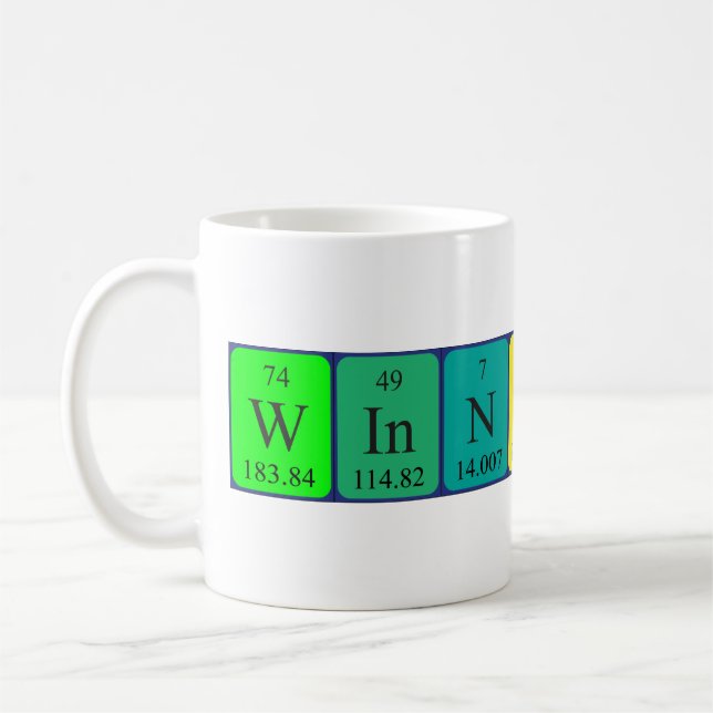 Tasse des Gewinns der periodischen Tabelle (Links)