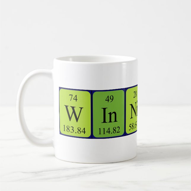 Tasse des Gewinns der periodischen Tabelle (Links)