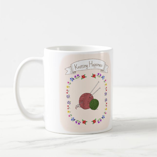 Tasse des Glücks Einzigartiges Knittern Lover Tass (Links)