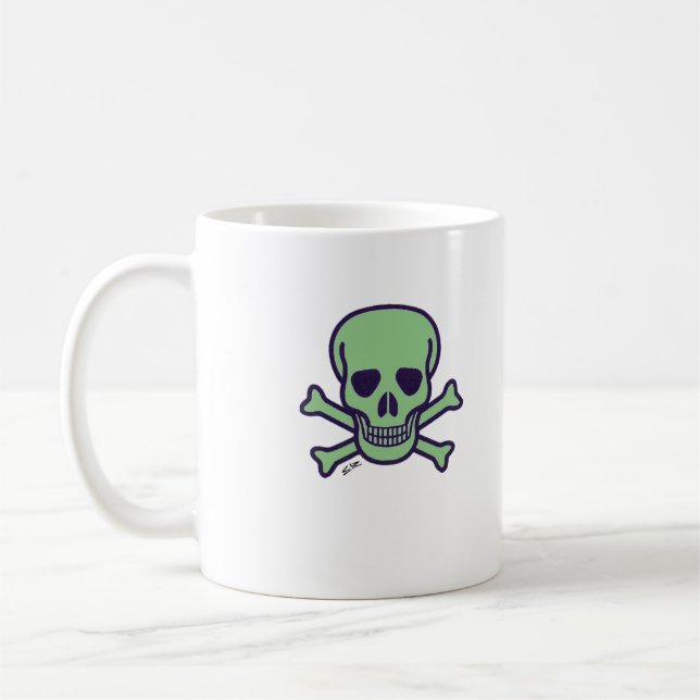 Tasse des grünen Schädels (Links)