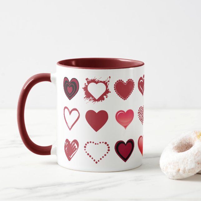Tasse des Herzens (Mit Donut)