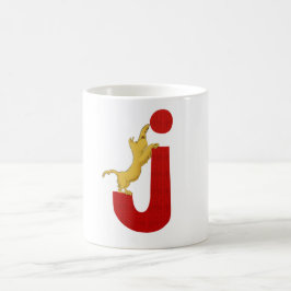Tasse des Hundealphabet-J