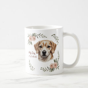 Tasse des Hundes Seelenverwandte - Liebe des Blume