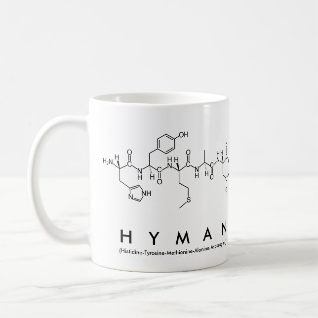 Tasse des Hyman-Peptids (Links)