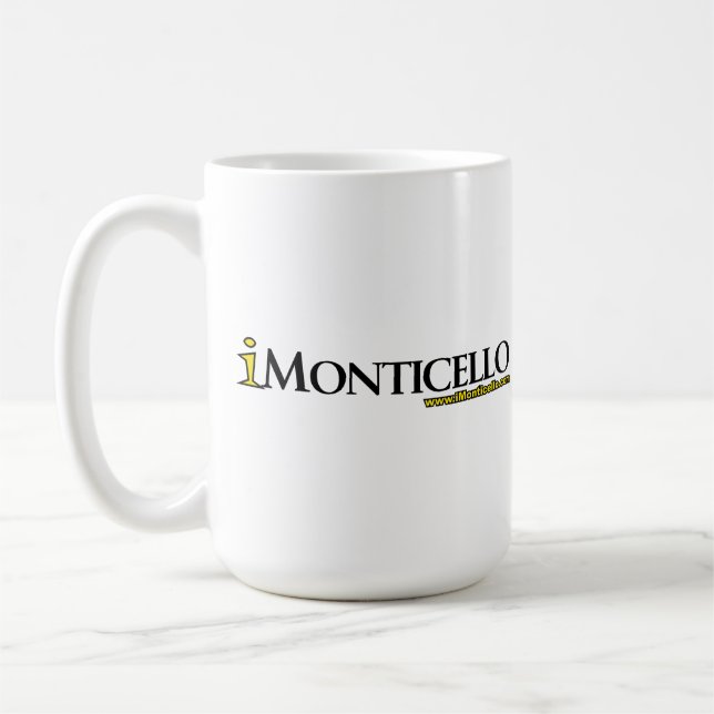 Tasse des iMonticello Logo-Entwurfs-4 (Links)