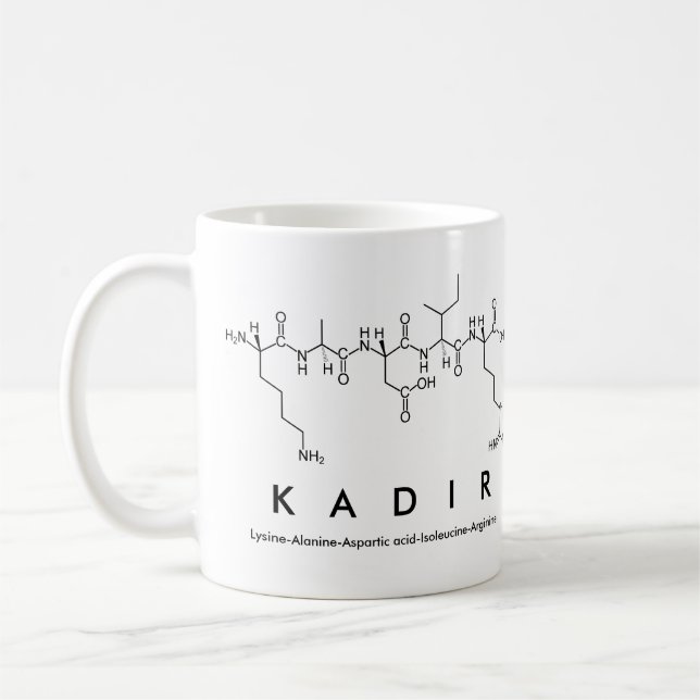 Tasse des Kadir-Peptids (Links)