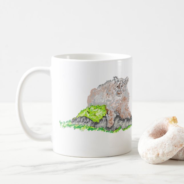 Tasse des Kaffees: Durst (Mit Donut)