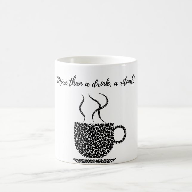 "Tasse des Kaffees: Eine Tasse, die Ihrer Stimmung Kaffeetasse (Mittel)