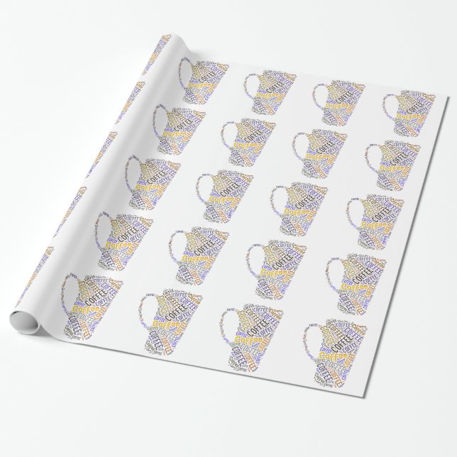 Tasse des Kaffees Geschenkpapier (Ungerollt)