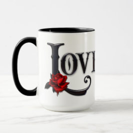 Tasse des Kaffees, gotische Liebe