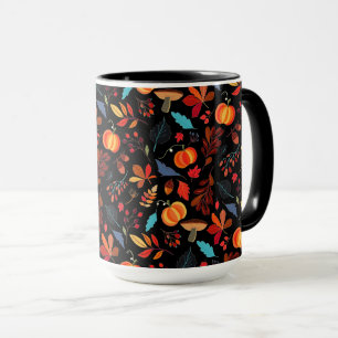 Tasse des Kaffees im Herbst - kundenspezifische Fa