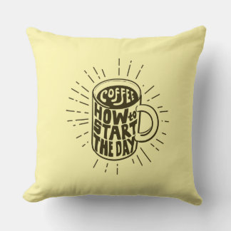Tasse des Kaffees Kissen