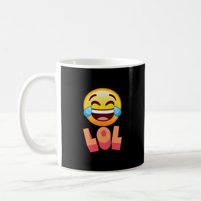Tasse des Kaffees, LOL, Lachen Emoji (Links)