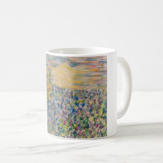 Tasse des Kaffees mit Bäumen (VorderseiteRechts)