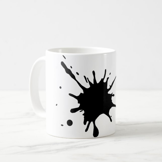 Tasse des Kaffees - Platsch (Vorderseite Links)