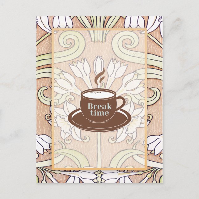 Tasse des Kaffees Postkarte (Vorderseite)