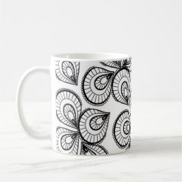 Tasse des Kaffees - Schwarz-Weiß-Design