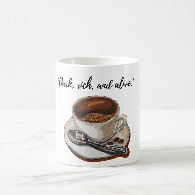 "Tasse des Kaffees: Wärme in jedem Cup" Kaffeetasse (Mittel)