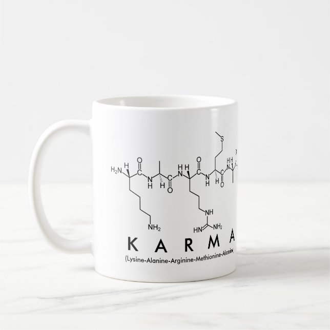 Tasse des Karma-Peptids (Links)