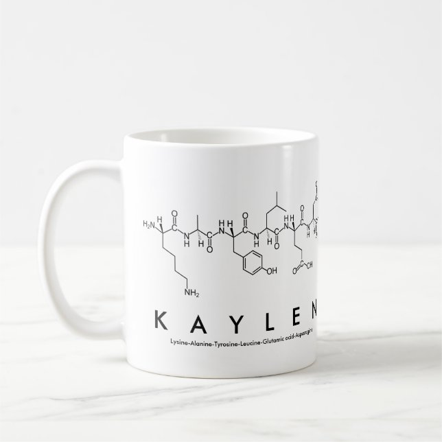 Tasse des Kaylen-Peptids (Links)