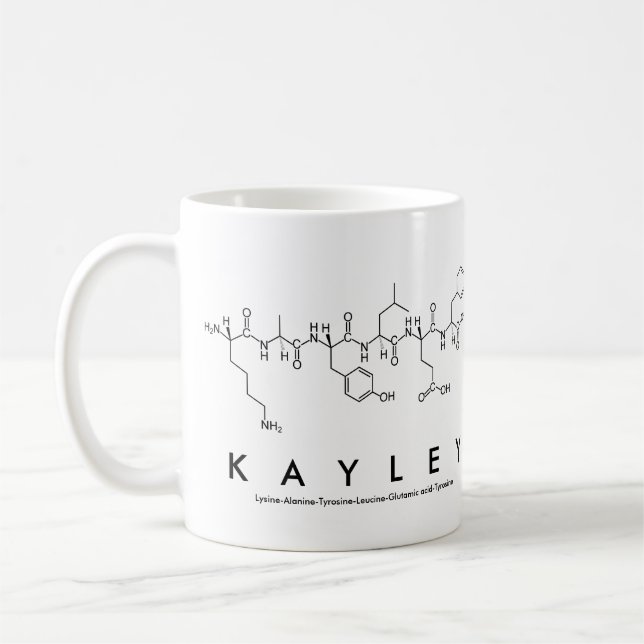 Tasse des Kayley-Peptids (Links)
