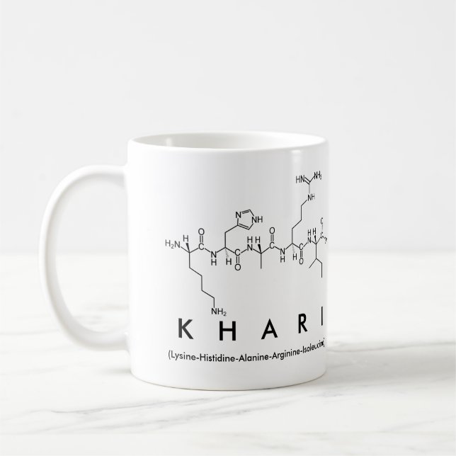 Tasse des Khari-Peptids (Links)