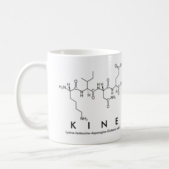 Tasse des Kine-Peptids (Links)