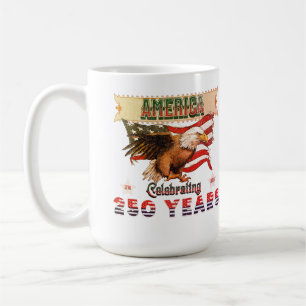 Tasse des klassischen Kaffees feiert das 250.