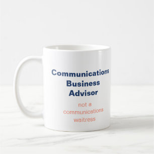 Tasse des Kommunikationsberaters