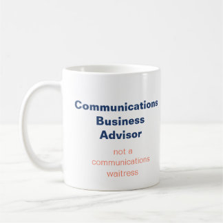 Tasse des Kommunikationsberaters