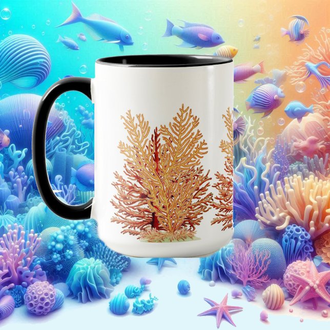 Tasse des Korallenriffs im tropischen Meer (Tropical Sea Colorful Coral Reef Ocean Mug)