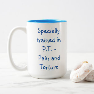 Tasse des körperlichen Therapeuten