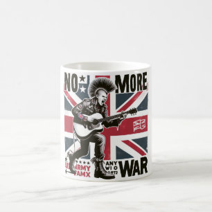Tasse des Kriegsprotests