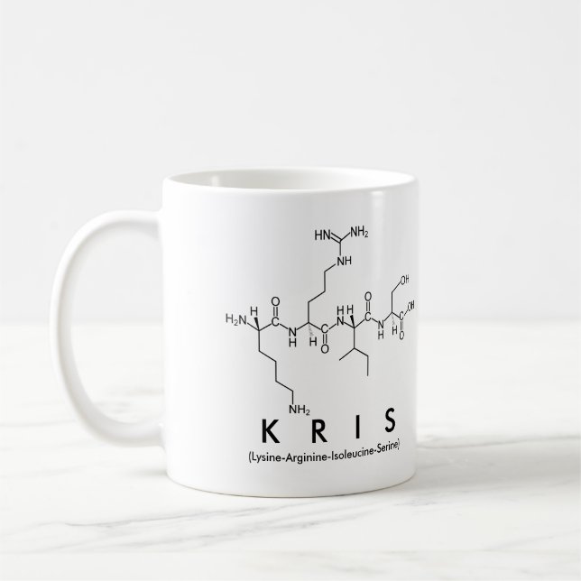 Tasse des Kris-Peptids (Links)