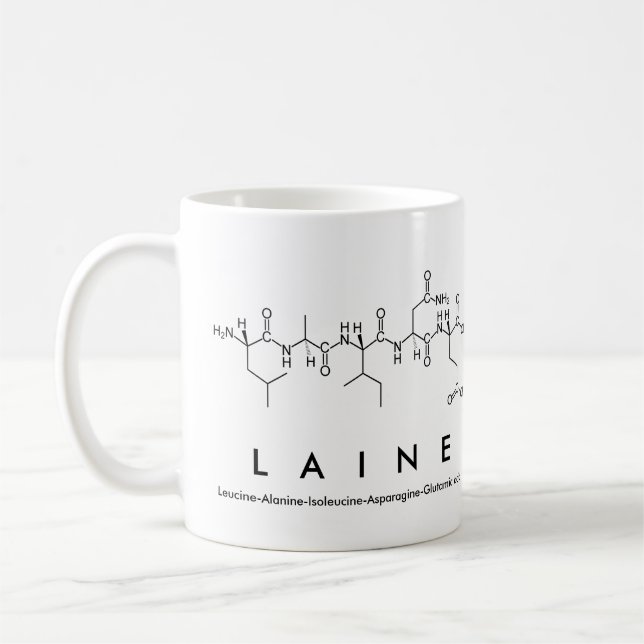 Tasse des Laine-Peptids (Links)