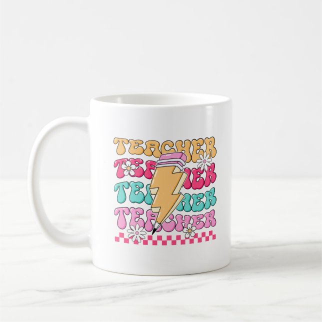 Tasse des Lehrers, Tasse des farbenfrohen Lehrers (Links)