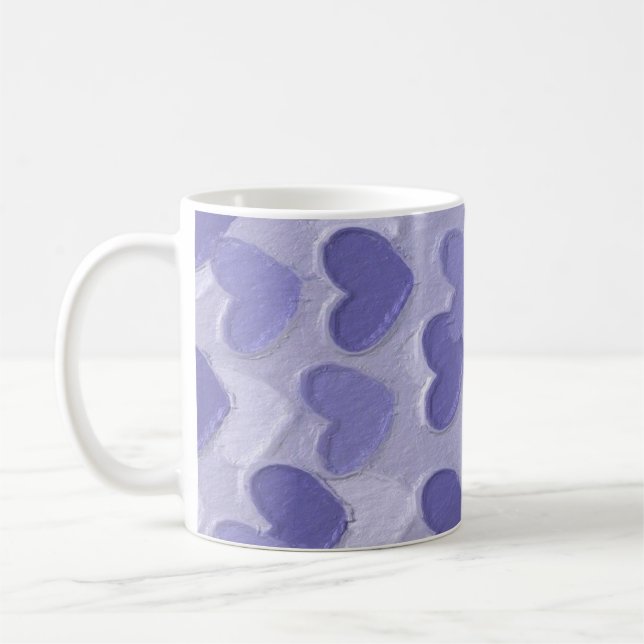 Tasse des lila Herzens (Links)